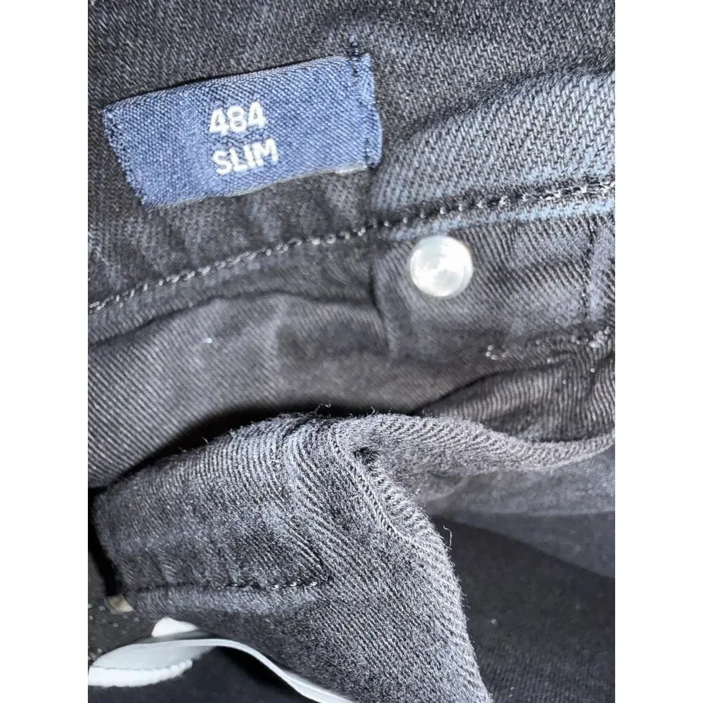 J Crew Mens Denim Jeans Black 484 Slim 30